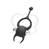 Anillo en forma de diablito negro con vibracion